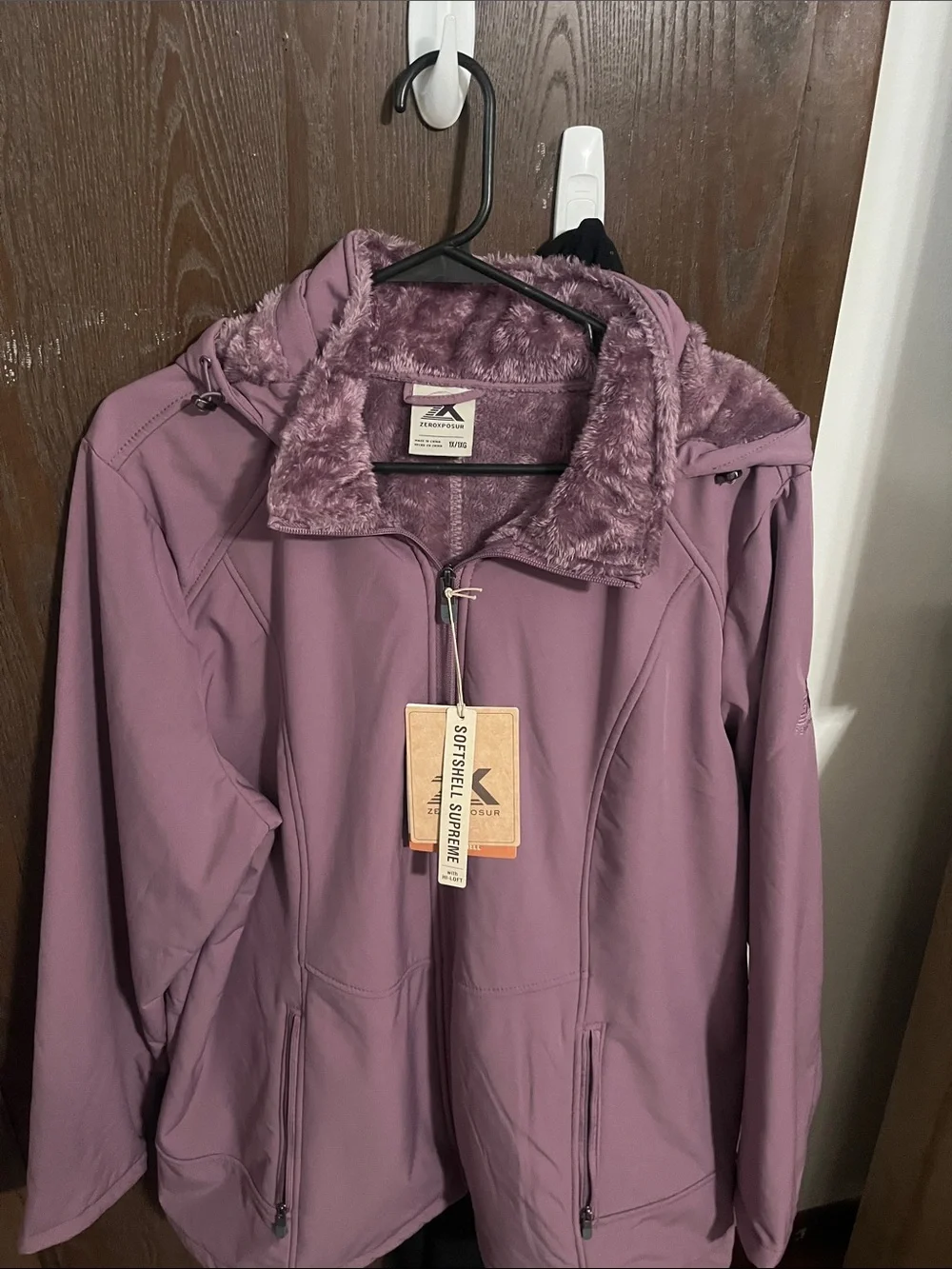 Zeroxposur Women’s coat. New. Faded Plum color